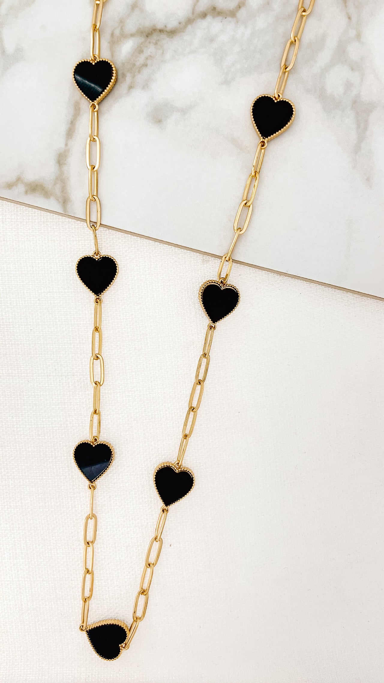 Envy Black Heart Necklace