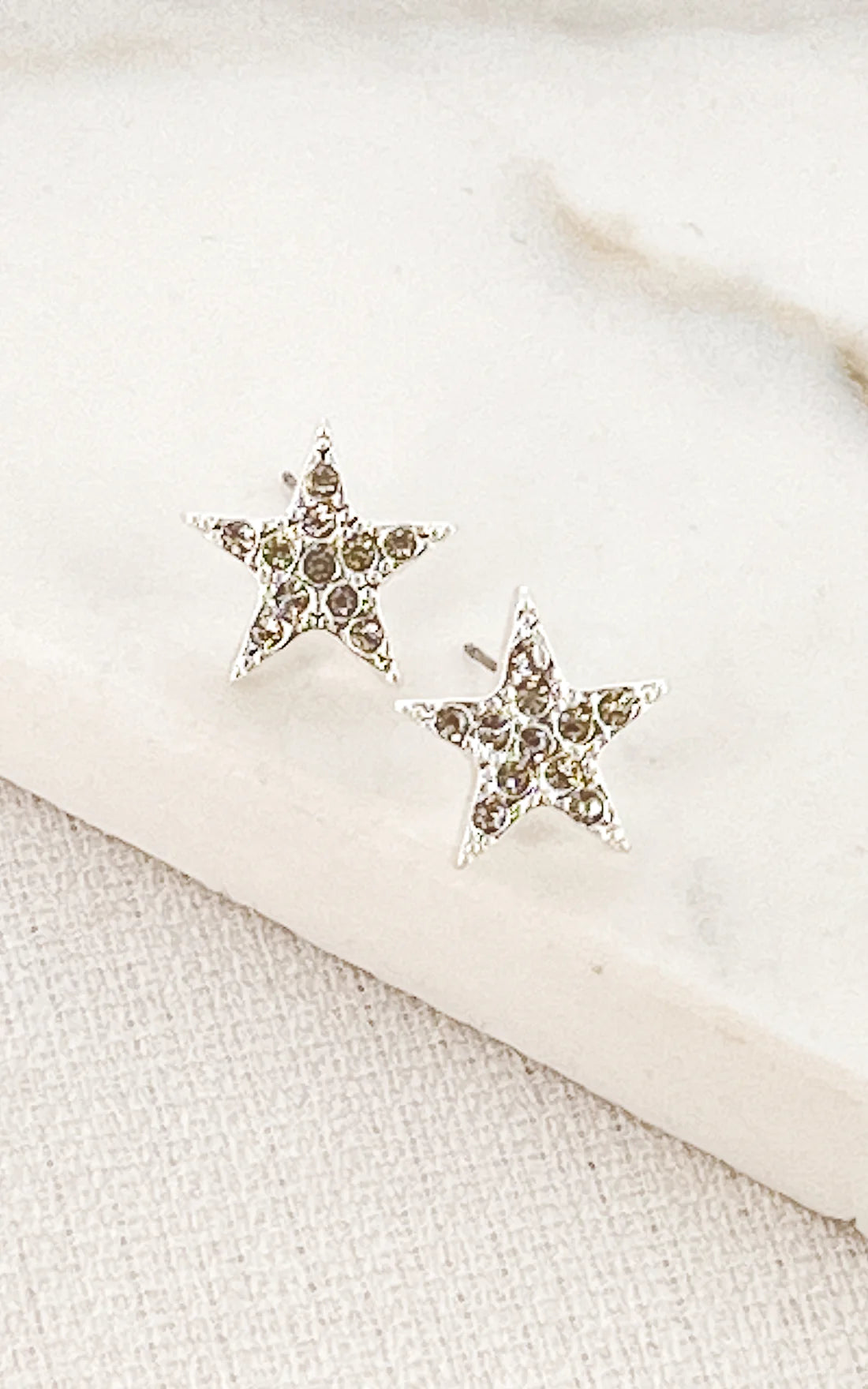 Envy Silver Star Earrings