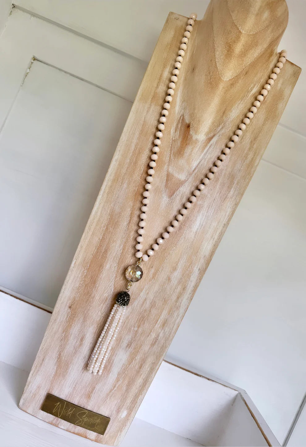 Wild Spirit Cream Tassel Necklace