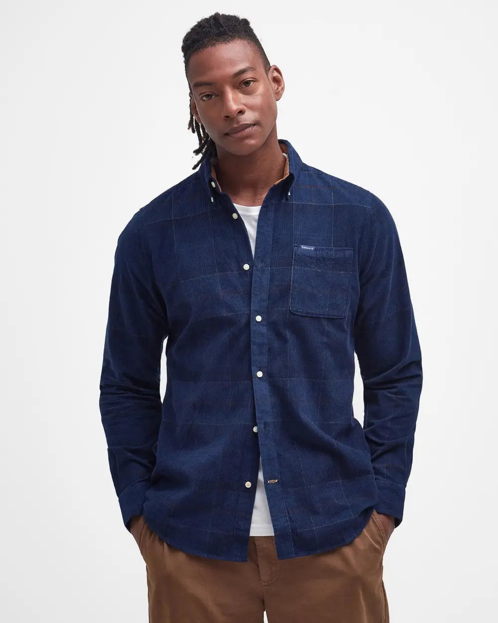 Barbour Blair Tailored Tartan Cord Shirt - Midnight Tartan