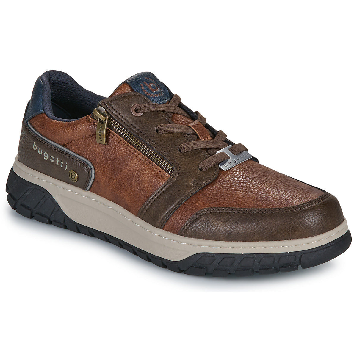 Bugatti Mens Cognac Trainer