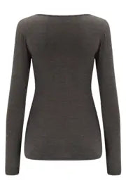 Pour Moi Second Skin Thermal Long Sleeve Top - Charcoal