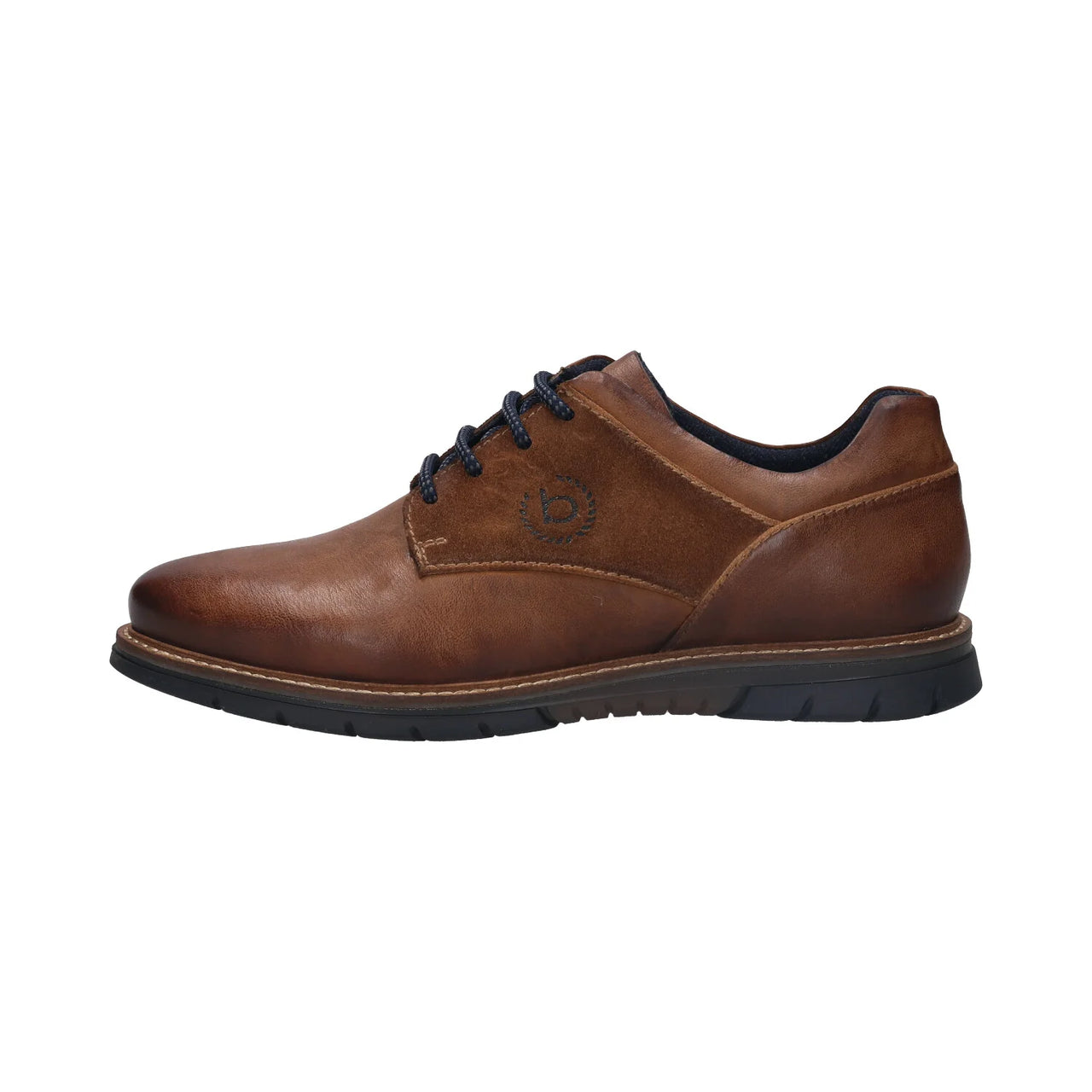 Bugatti Sammy Comfort Leather And Suede Mix Brown Shoes