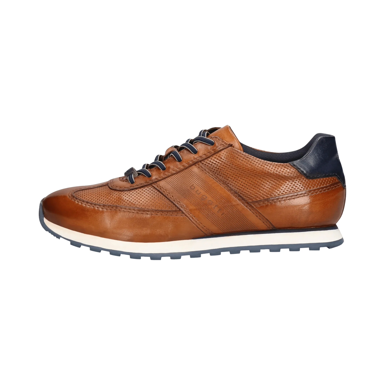 Bugatti Men's Cognac Leather Sneaker Style Shoes