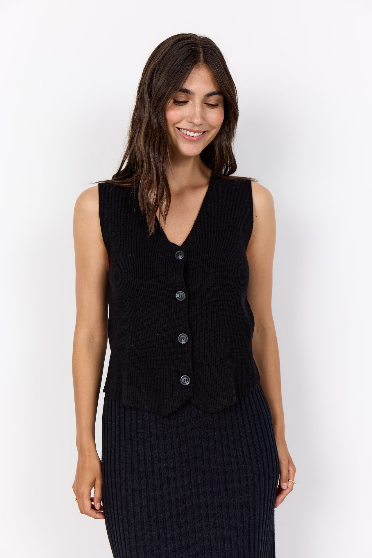 Soya Concept KANITA Waistcoat - Black