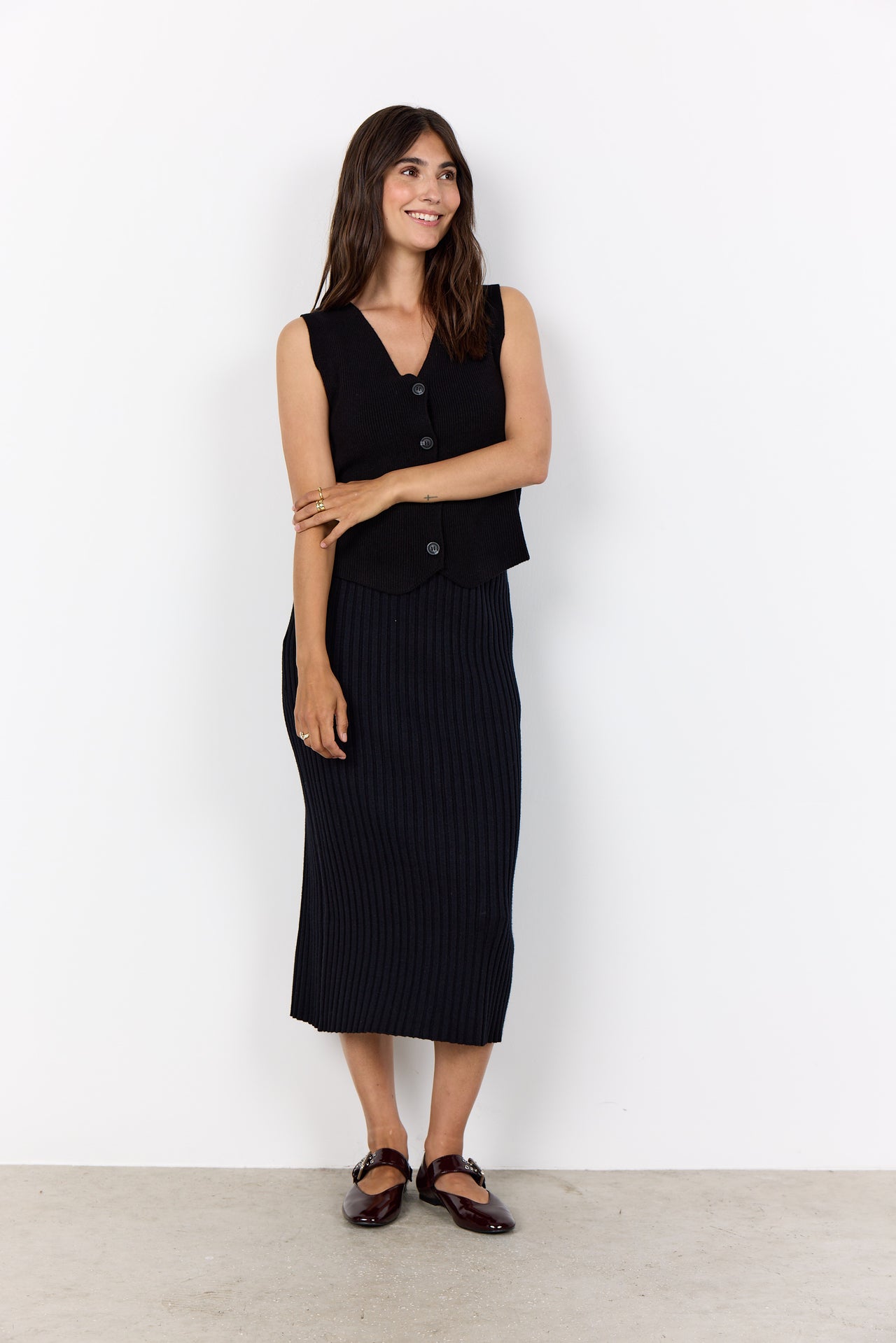 Soya Concept KANITA Waistcoat - Black