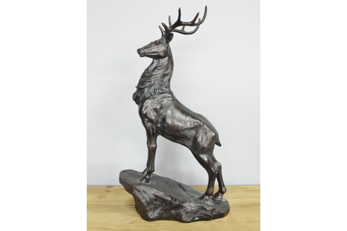 Dutch Imports Stag On Plinth