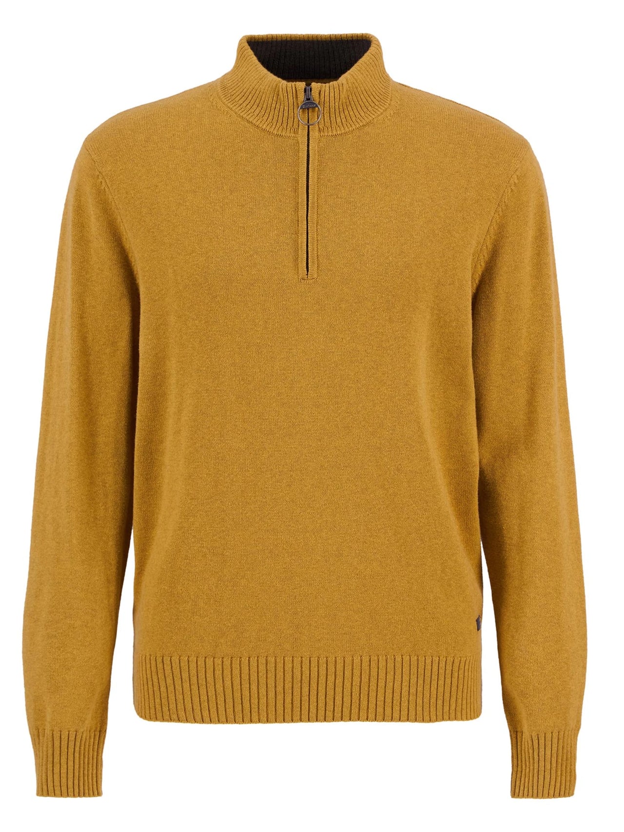Barbour Kelson Half Zip Knitted Jumper - Copper