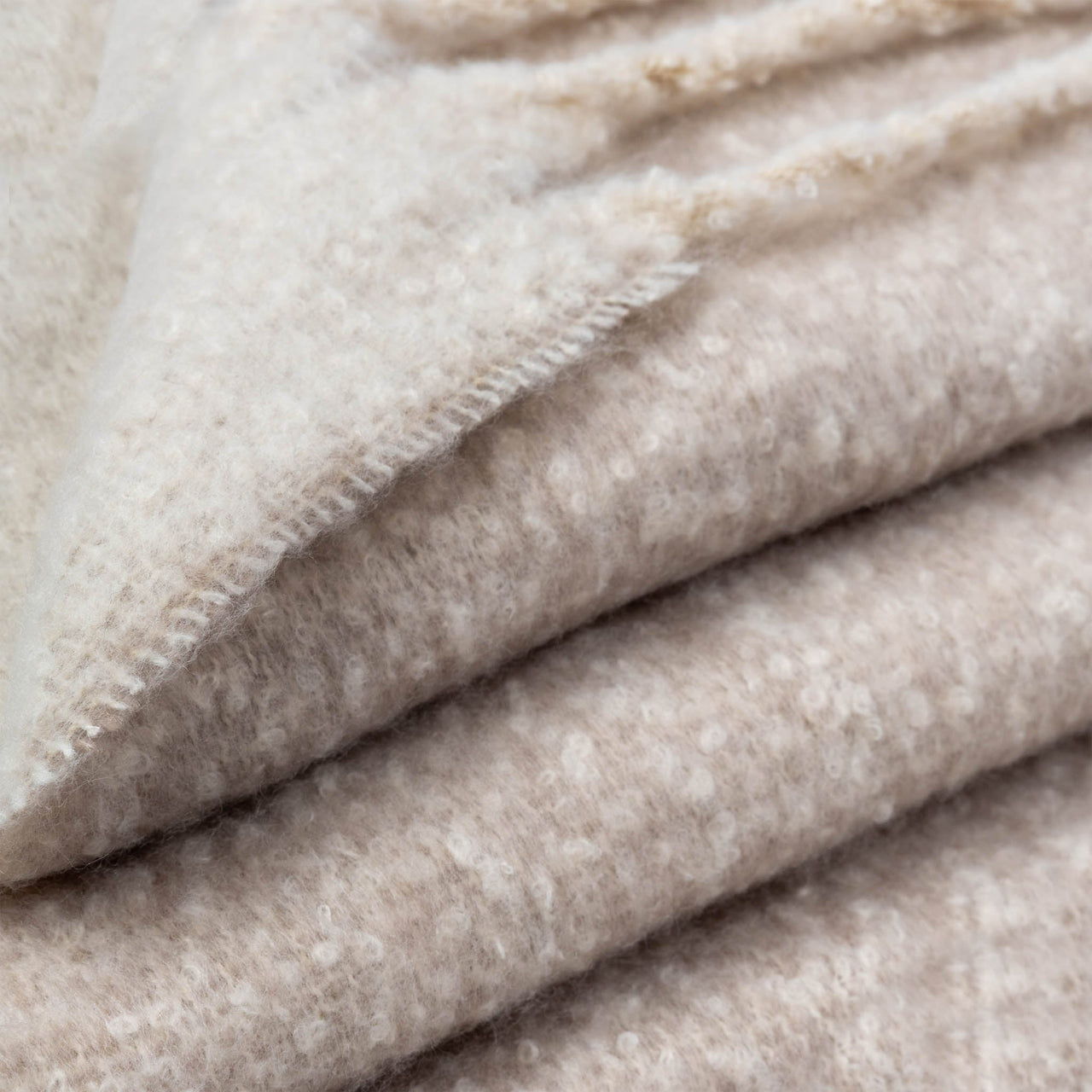 DENTS Women's Reversible Two-Tone Blanket Scarf with Tassels - Taupe