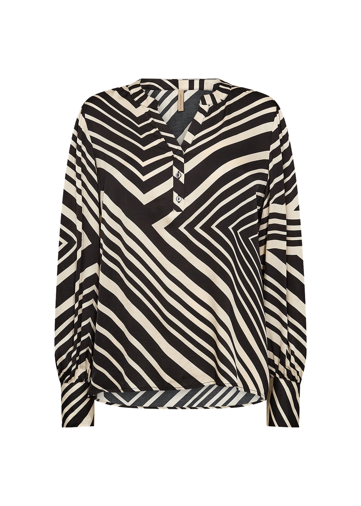 Soya Concept FARO Blouse - Black Combi