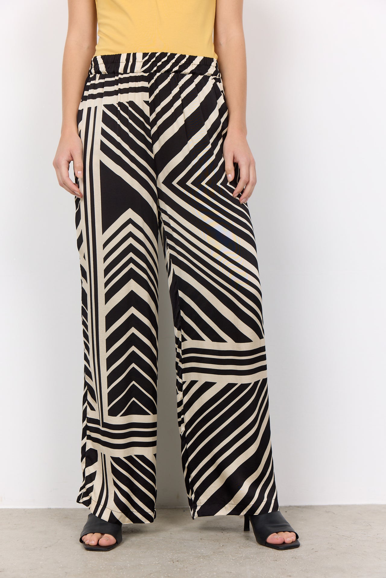 Soya Concept FARO Trousers - Black Combi