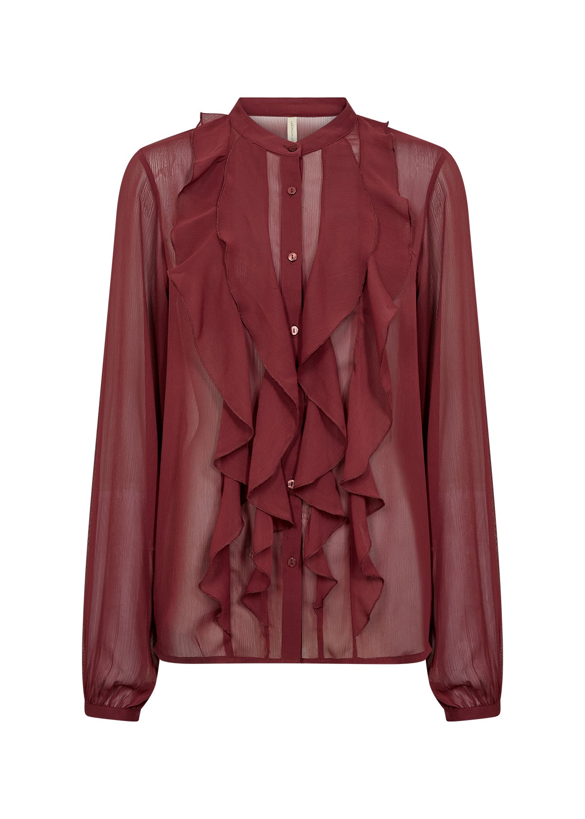 Soya Concept NAIA Shirt - Dark Red