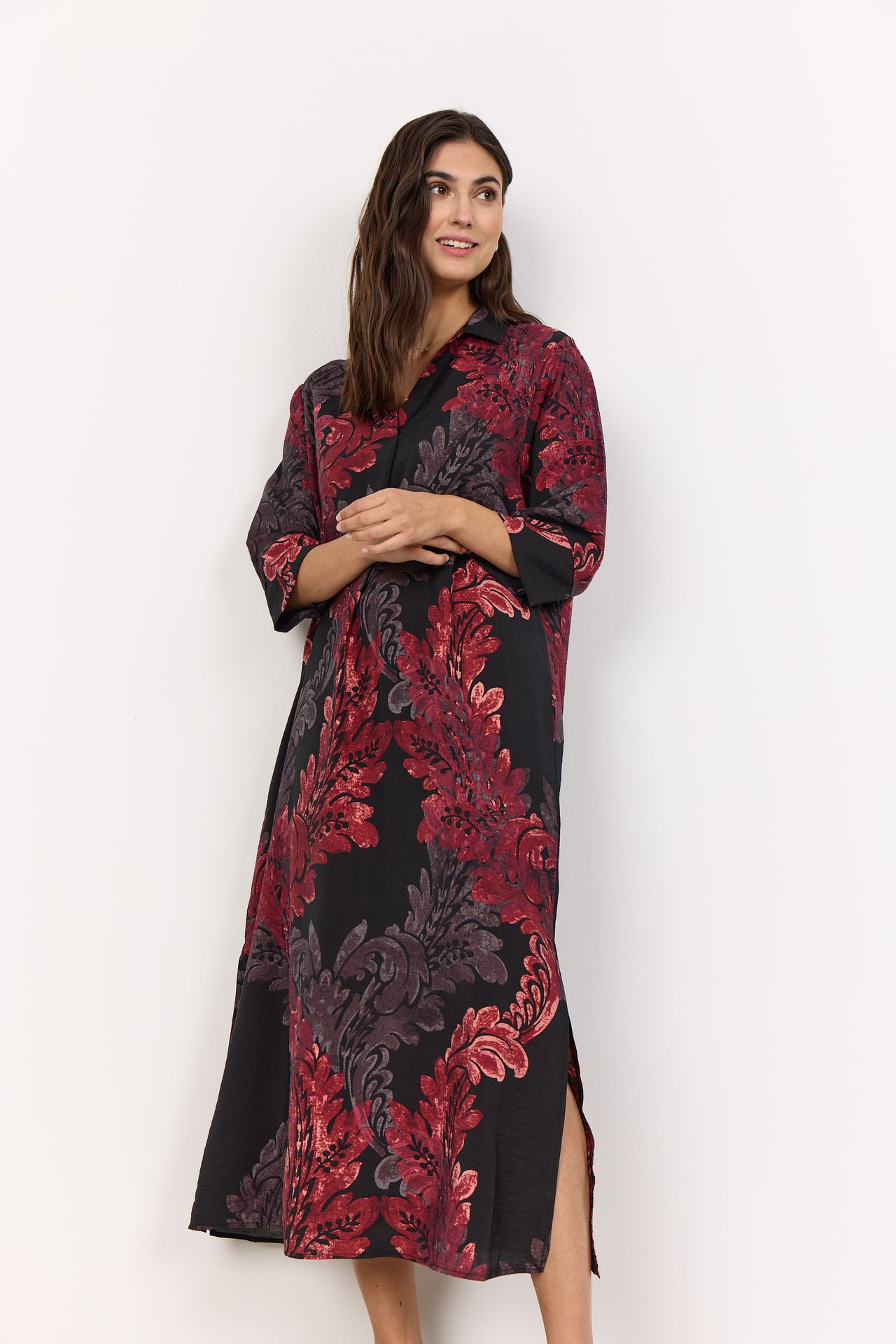 Soya Concept VAIKE Dress - Red Combi