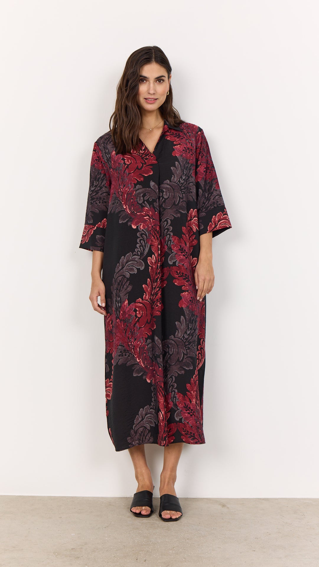 Soya Concept VAIKE Dress - Red Combi
