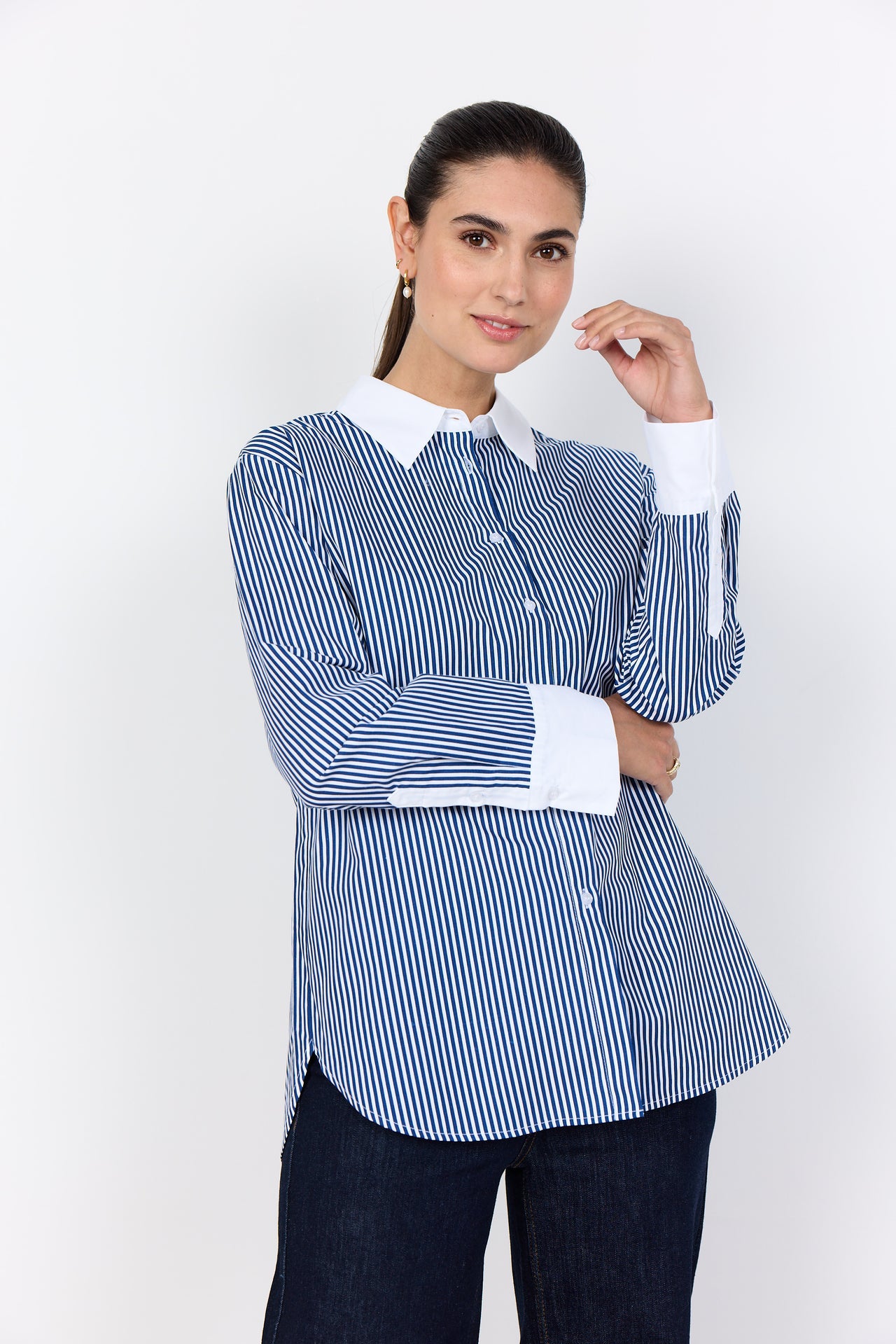 Soya Concept Belinda2 Shirt - Navy Combi