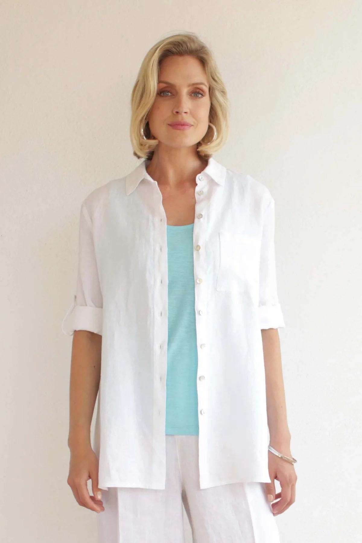 Pomodoro Linen Shirt - White
