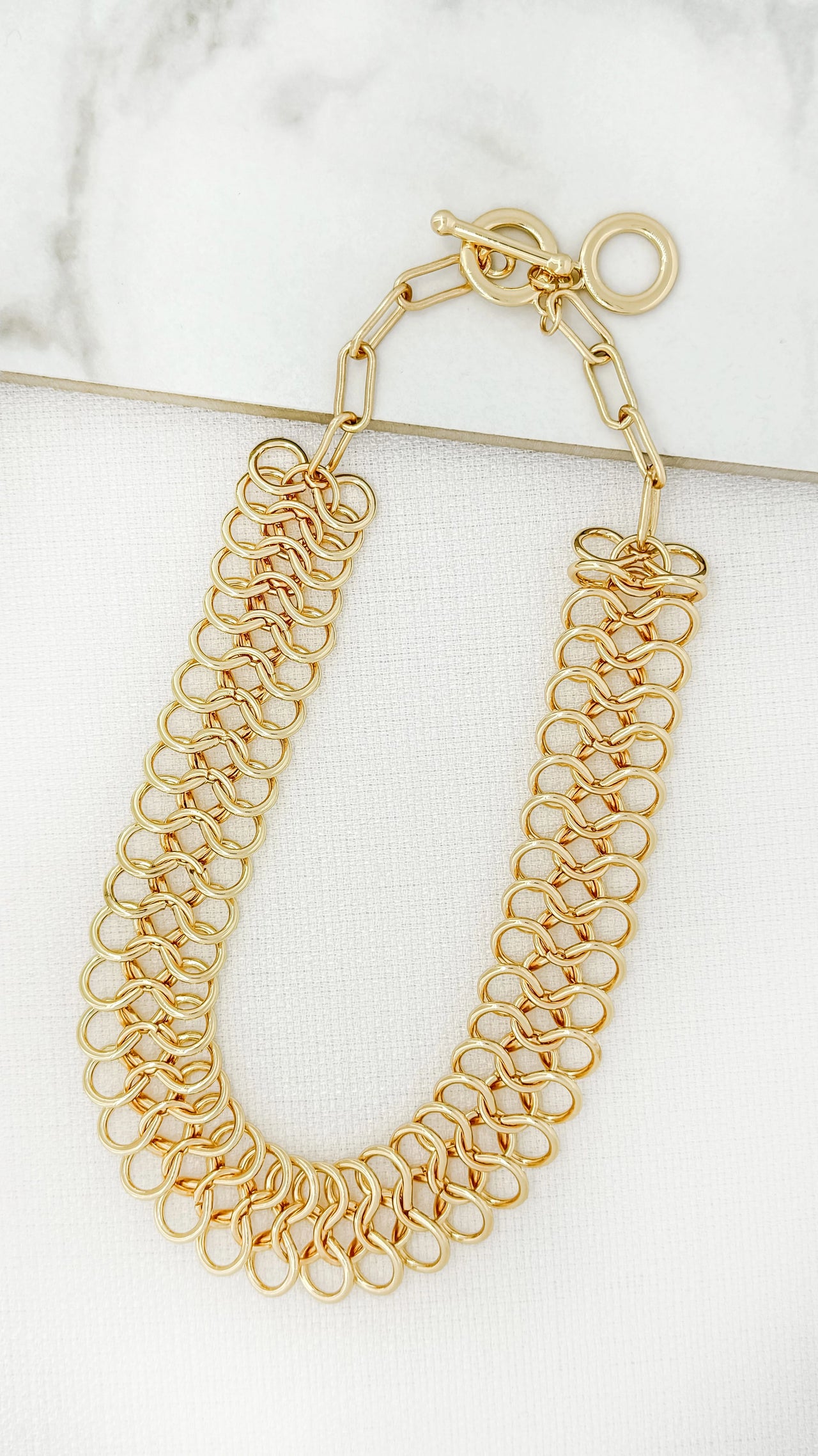 Envy 4314 Swirl Necklace Gold