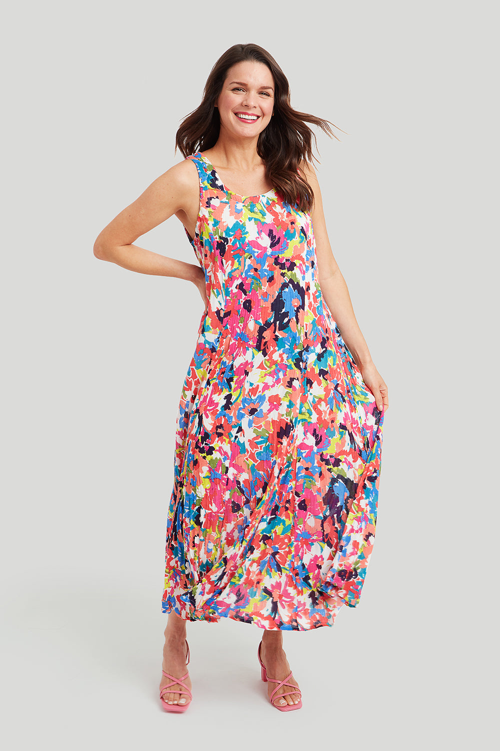 Adini Julia Carnival Print Dress - Multi
