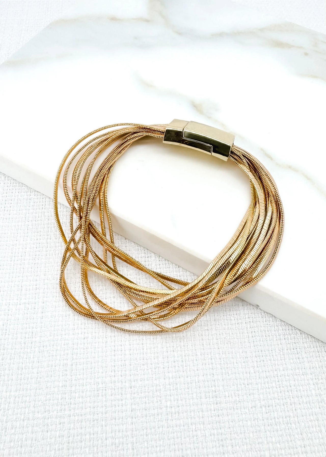 Envy Gold Multi Strand Bracelet
