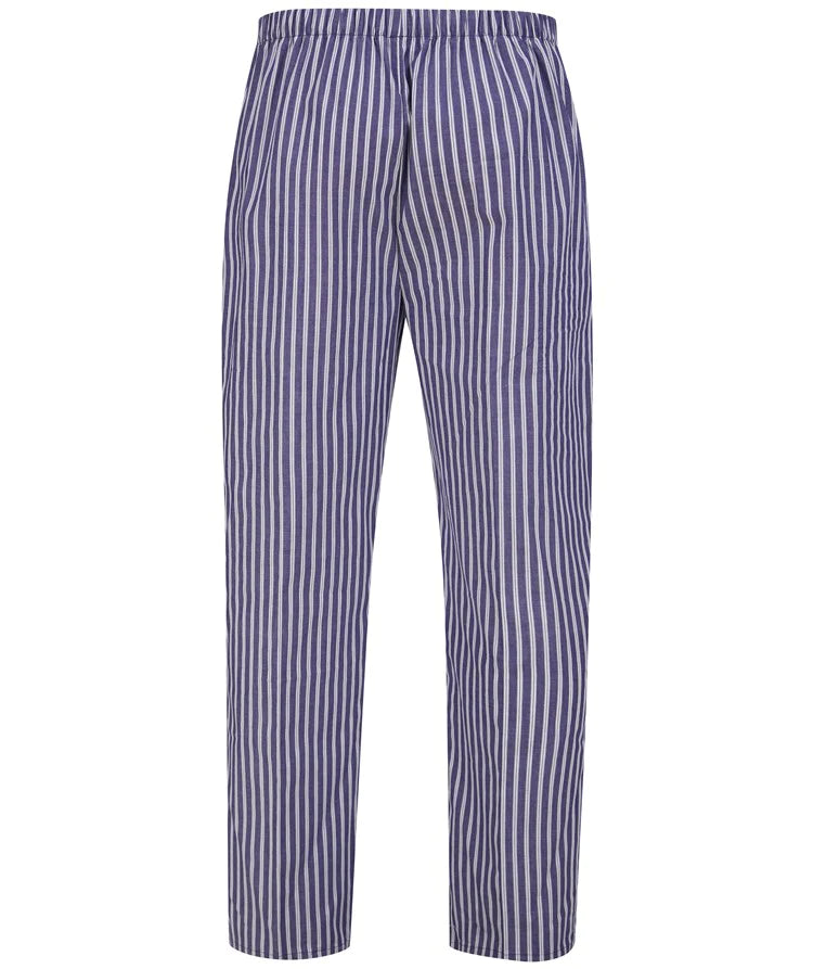Walker Reid Woven Stripe Navy Pyjama Set