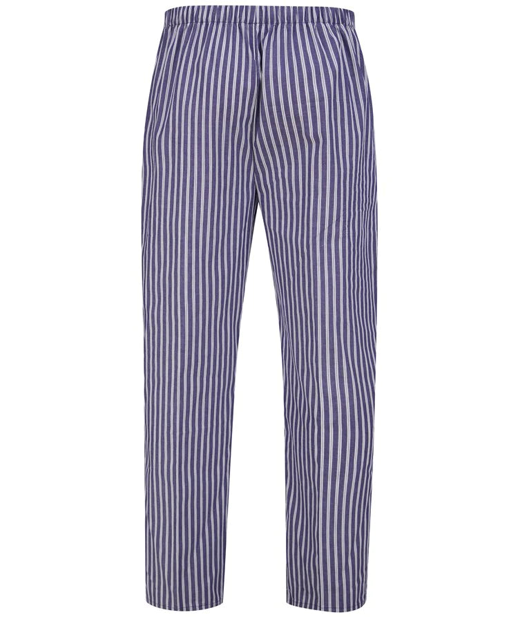 Walker Reid Woven Stripe Pyjama Set - Navy
