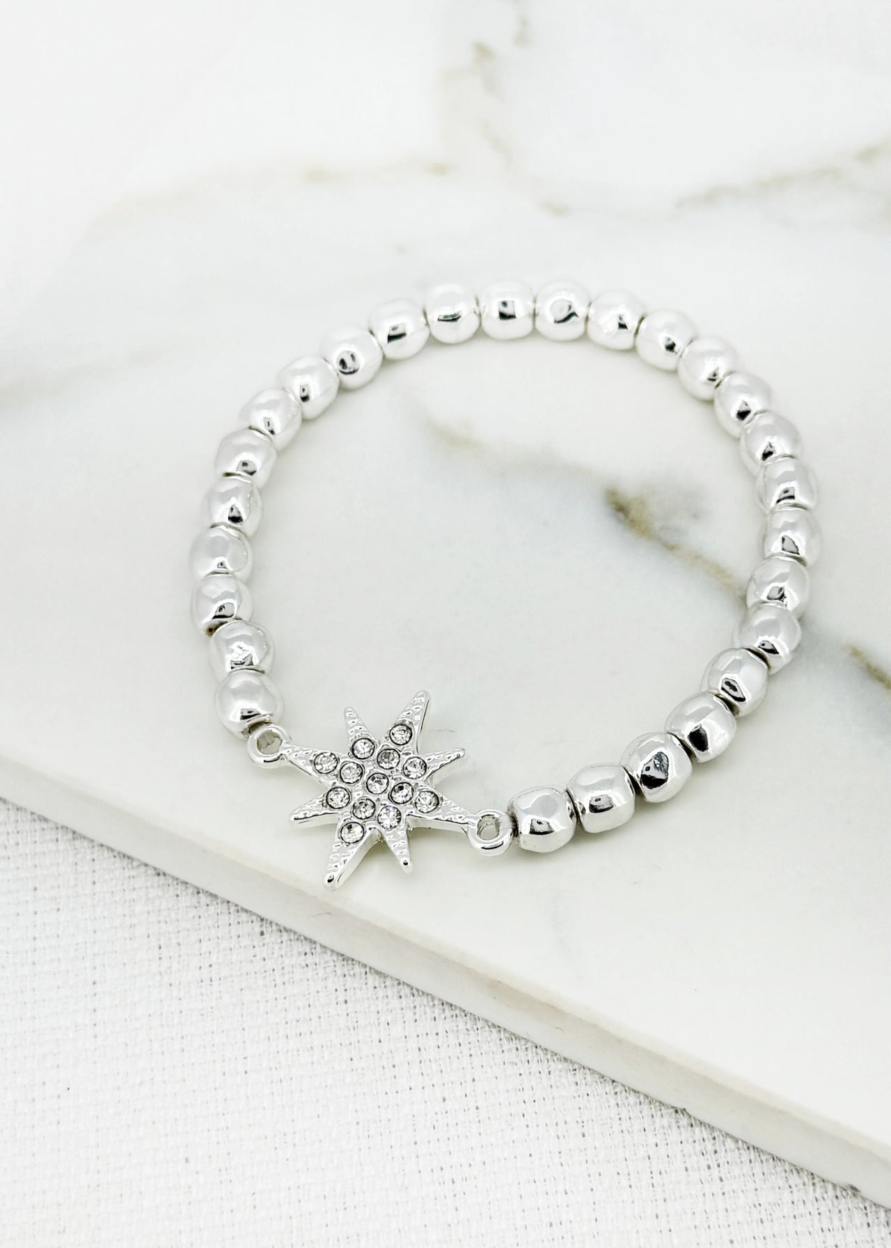 Envy Silver Stretch Bracelet