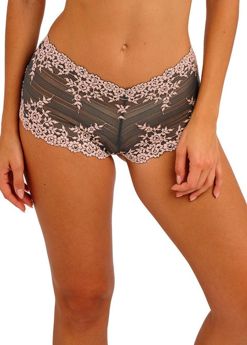 Wacoal Embrace Lace Dark Slate/cloud Pink Boyshort
