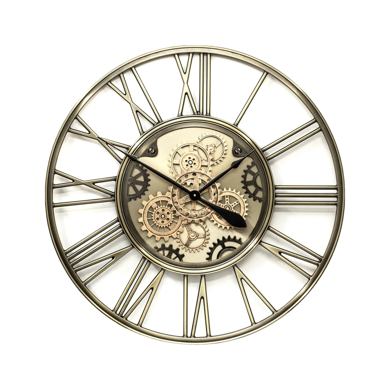 Stone The Crows Brass Wall Clock