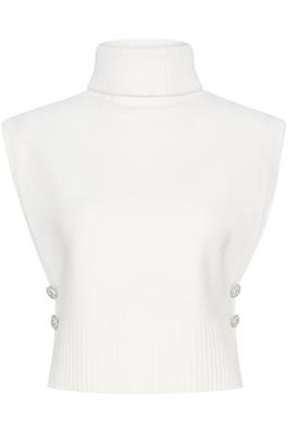 Cream Ginger Knit Slipover White