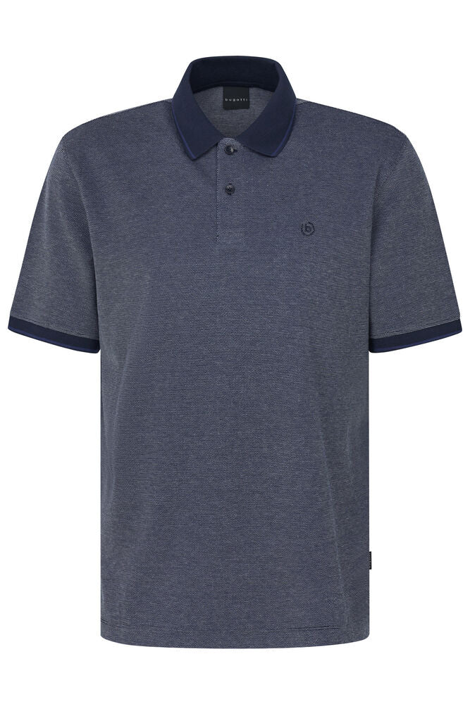 Bugatti Half Sleeve Navy Polo Shirt