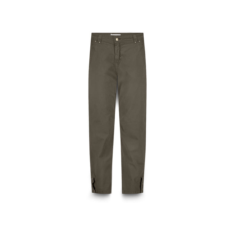 Summum Tapered Rough Twill Trousers - Dark Camo