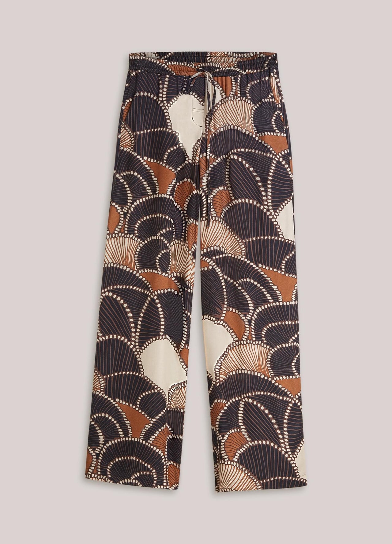 Summum  All Over Twill Satin Trousers - Multi