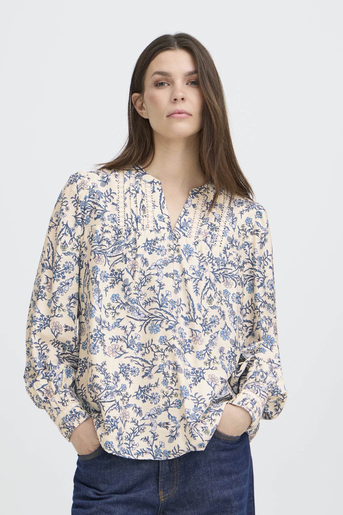 Pulz Abrina Blouse - Della Robbia Blue