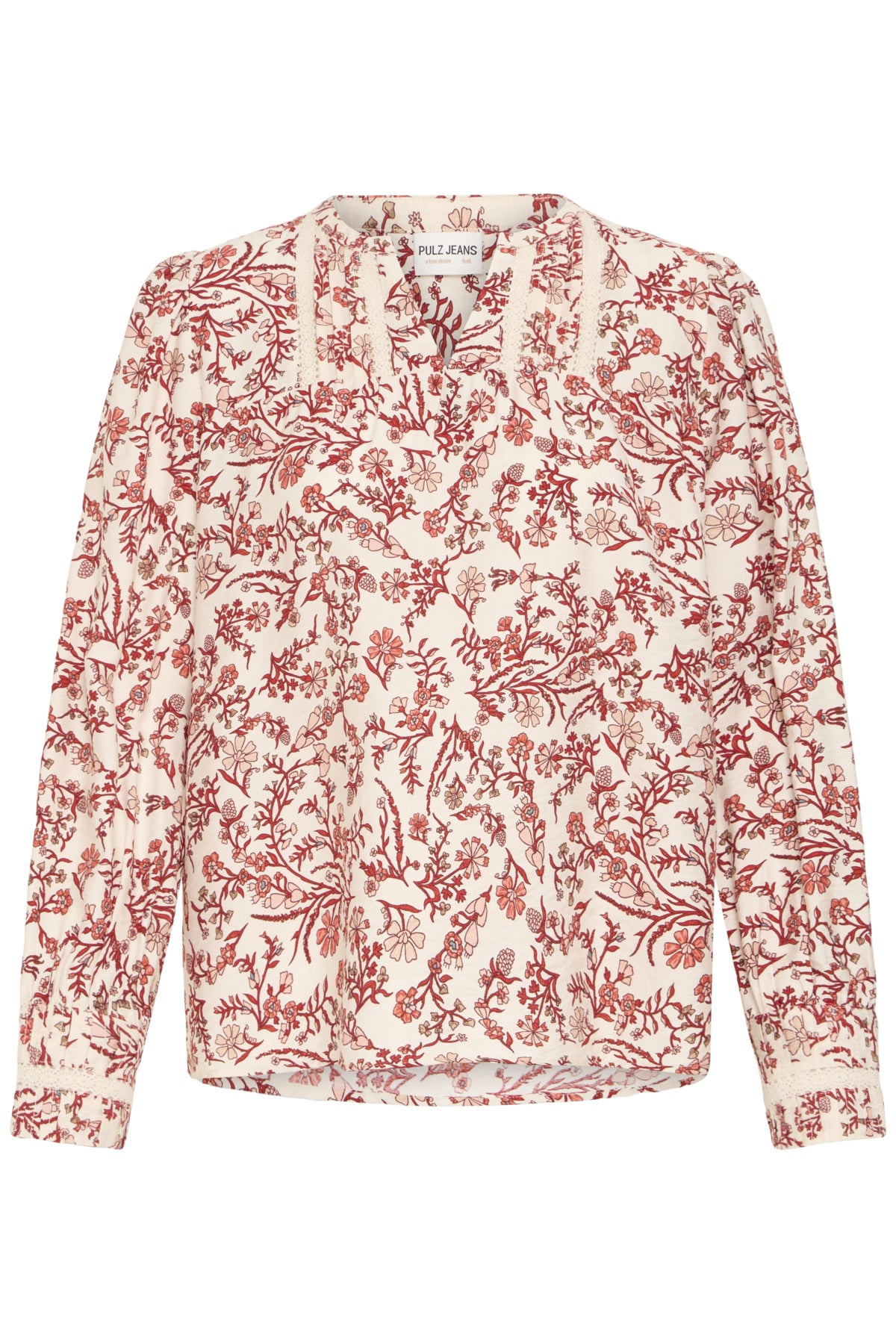 Pulz Abrina Blouse - Poppy Red