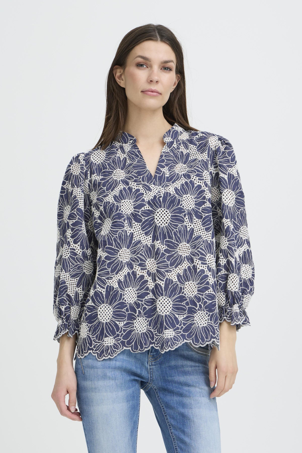 Pulz Adele Blouse - Dark Sapphire