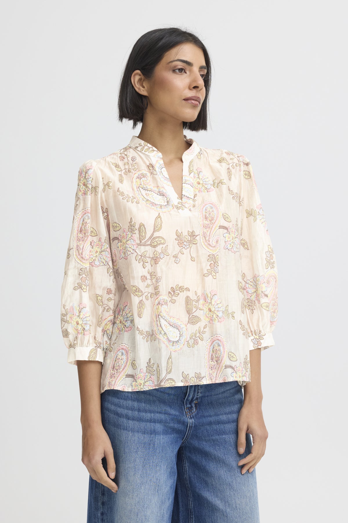 Pulz Jeans Beckett Blouse - Cloud Dancer