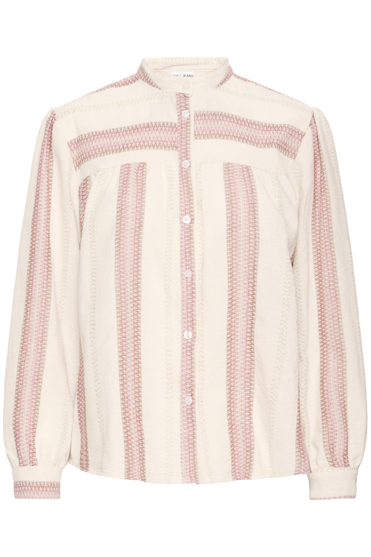 Pulz Adola Shirt - Pink Stripe