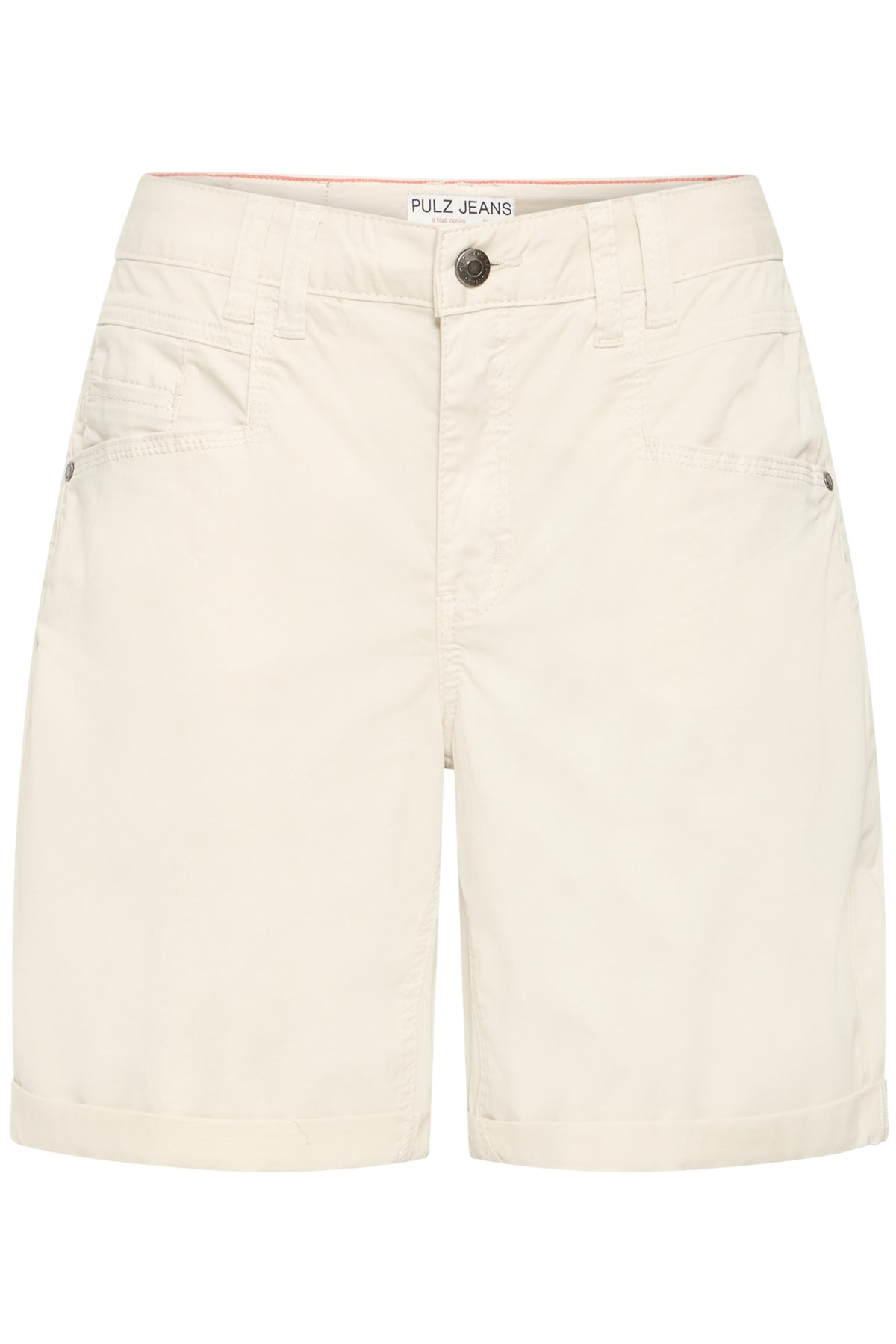 Pulz Jeans EVELYN High Waist Shorts - Birch