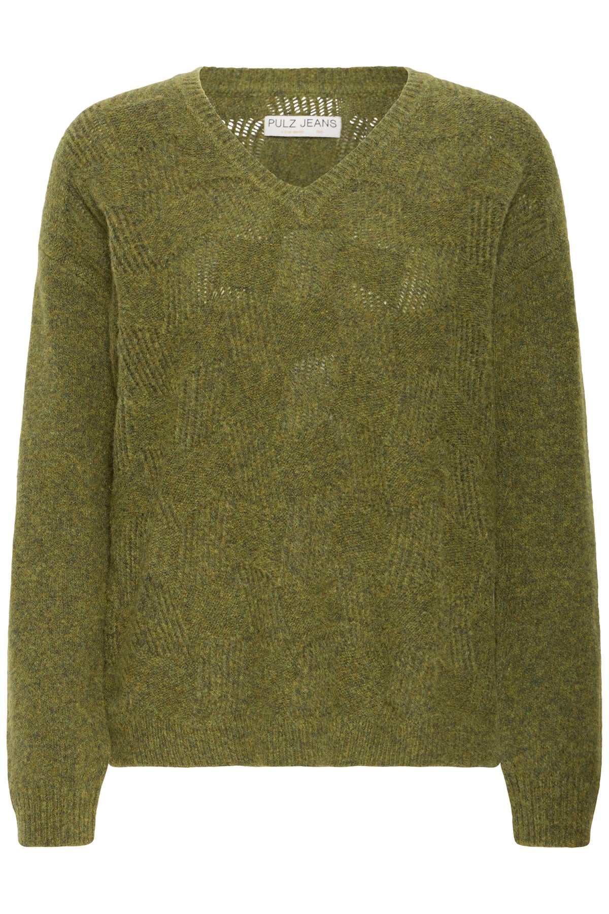 Pulz Jeans DAGMAR Jumper - Military Olive Melange