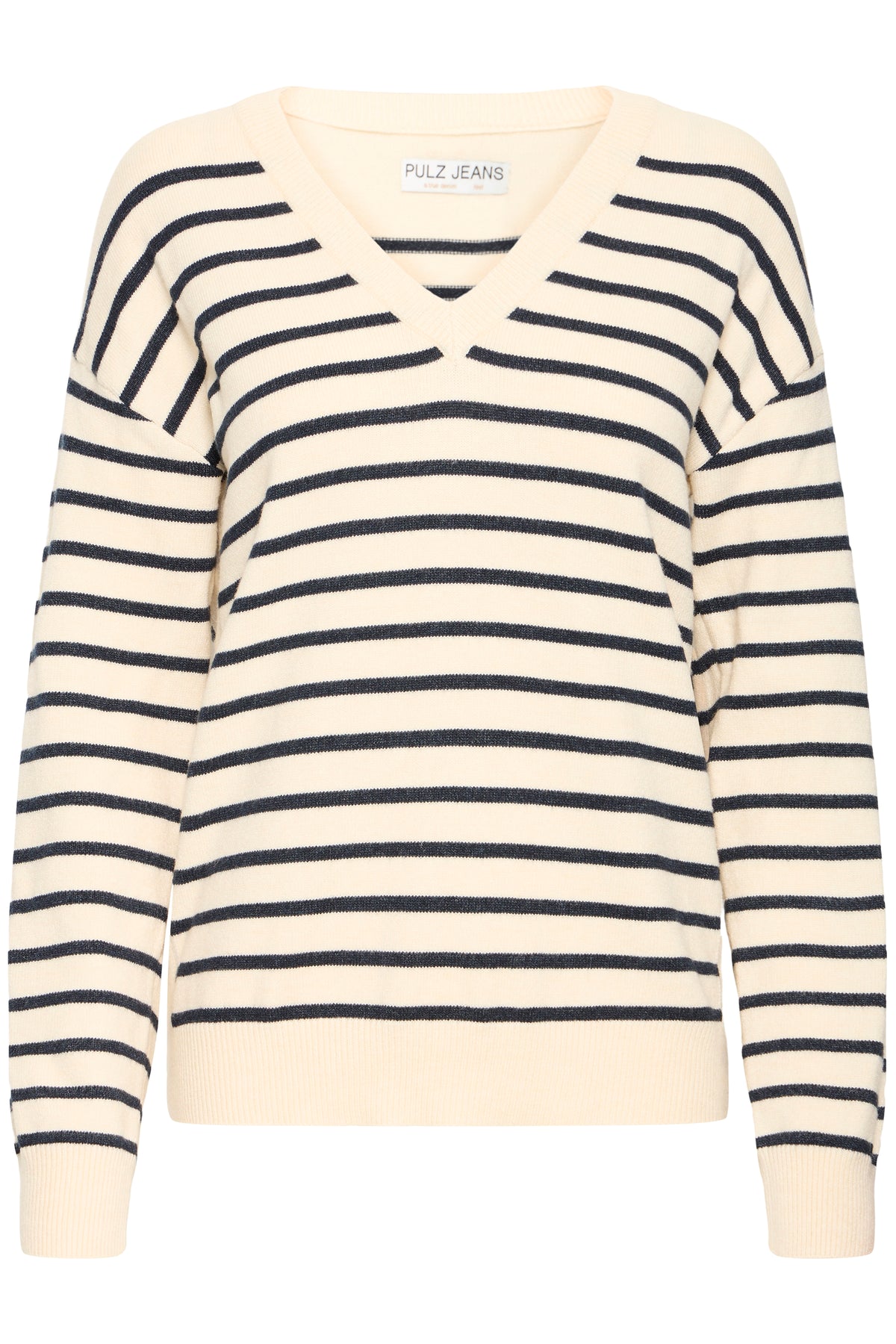 Pulz Jeans STEFFI Stripe Jumper - Birch