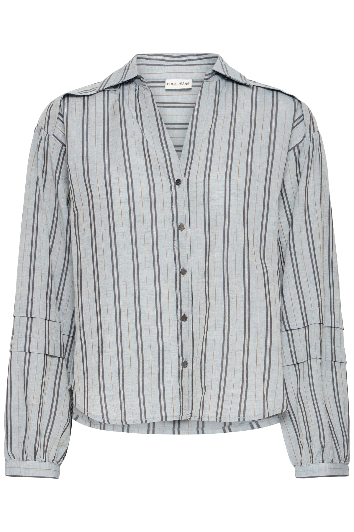 Pulz Jeans DIA Shirt - Light Blue With Stripes