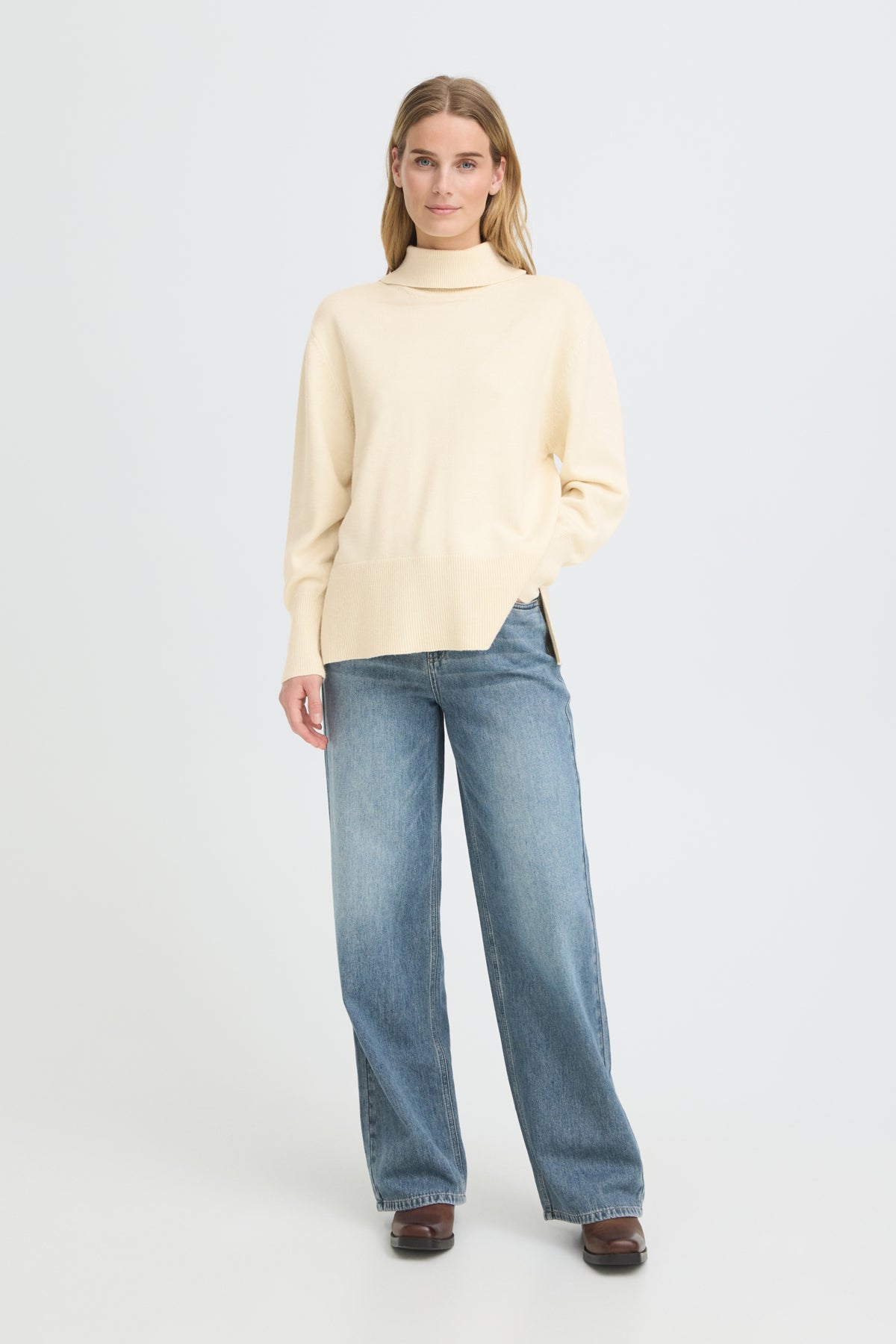 Pulz Jeans STEFFI TurtlenecK - Birch Melange