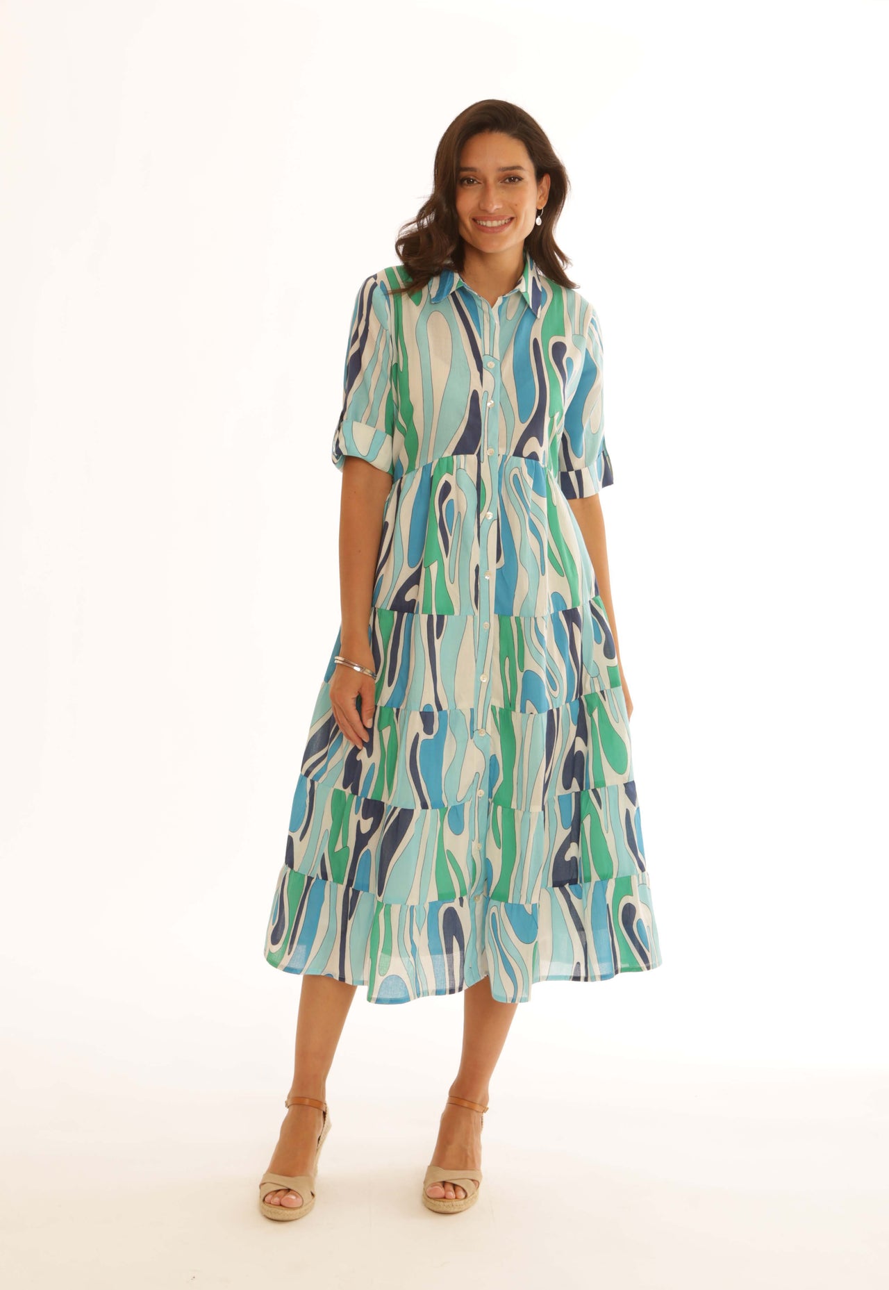 Pomodoro Blue Dress