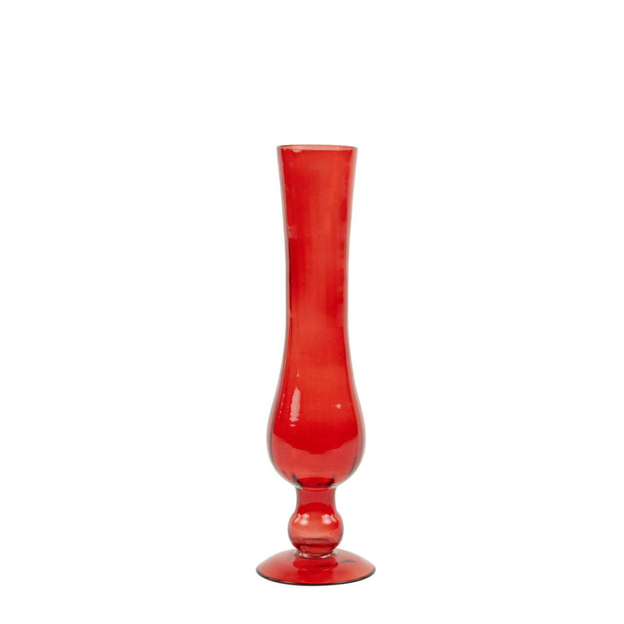 Light & Living BARIRO Medium Glass Vase - Red