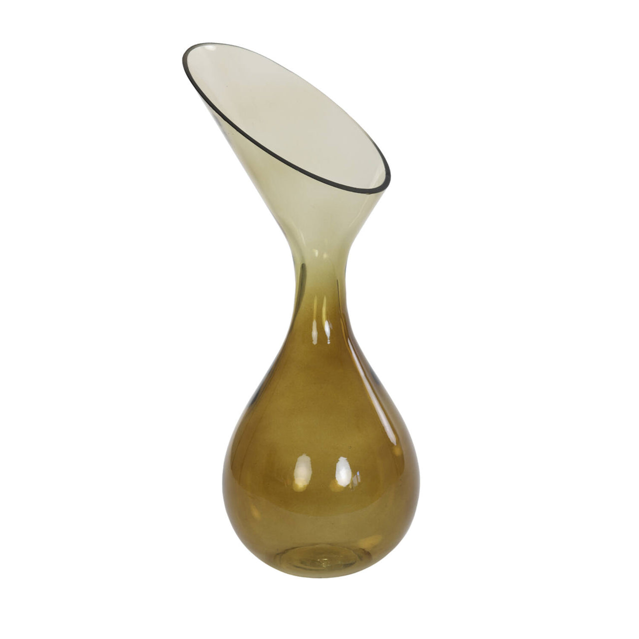 Light & Living HERLEY Glass Vase - Ocher Yellow