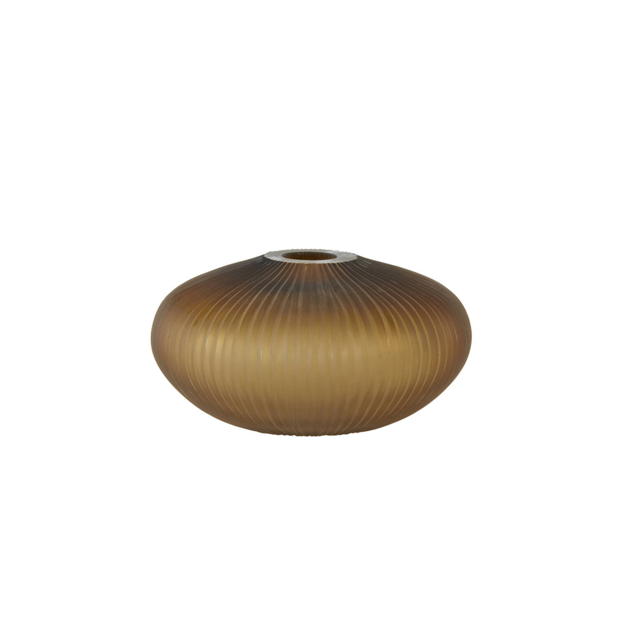 Light & Living MOLEXA Glass Vase - Matt Dark Brown