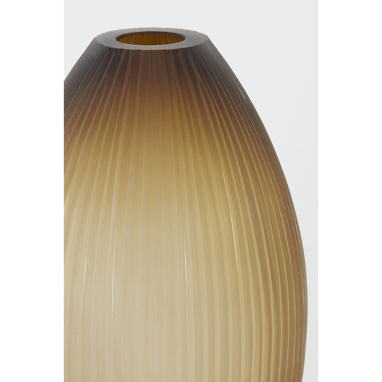Light & Living MOLEXA Glass Matt Vase - Dark Brown