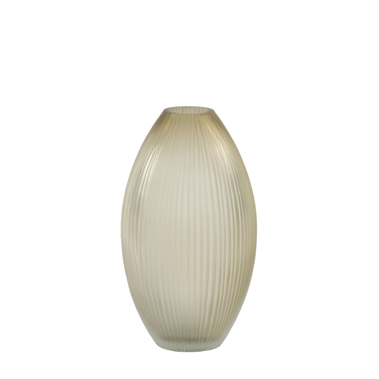 Light & Living MOLEXA Glass Matt Vase -  Light Brown