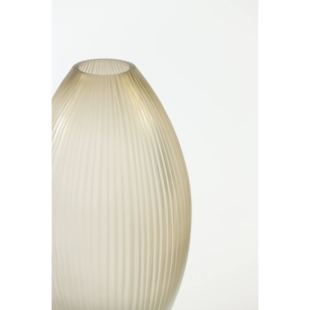 Light & Living MOLEXA Glass Matt Vase -  Light Brown