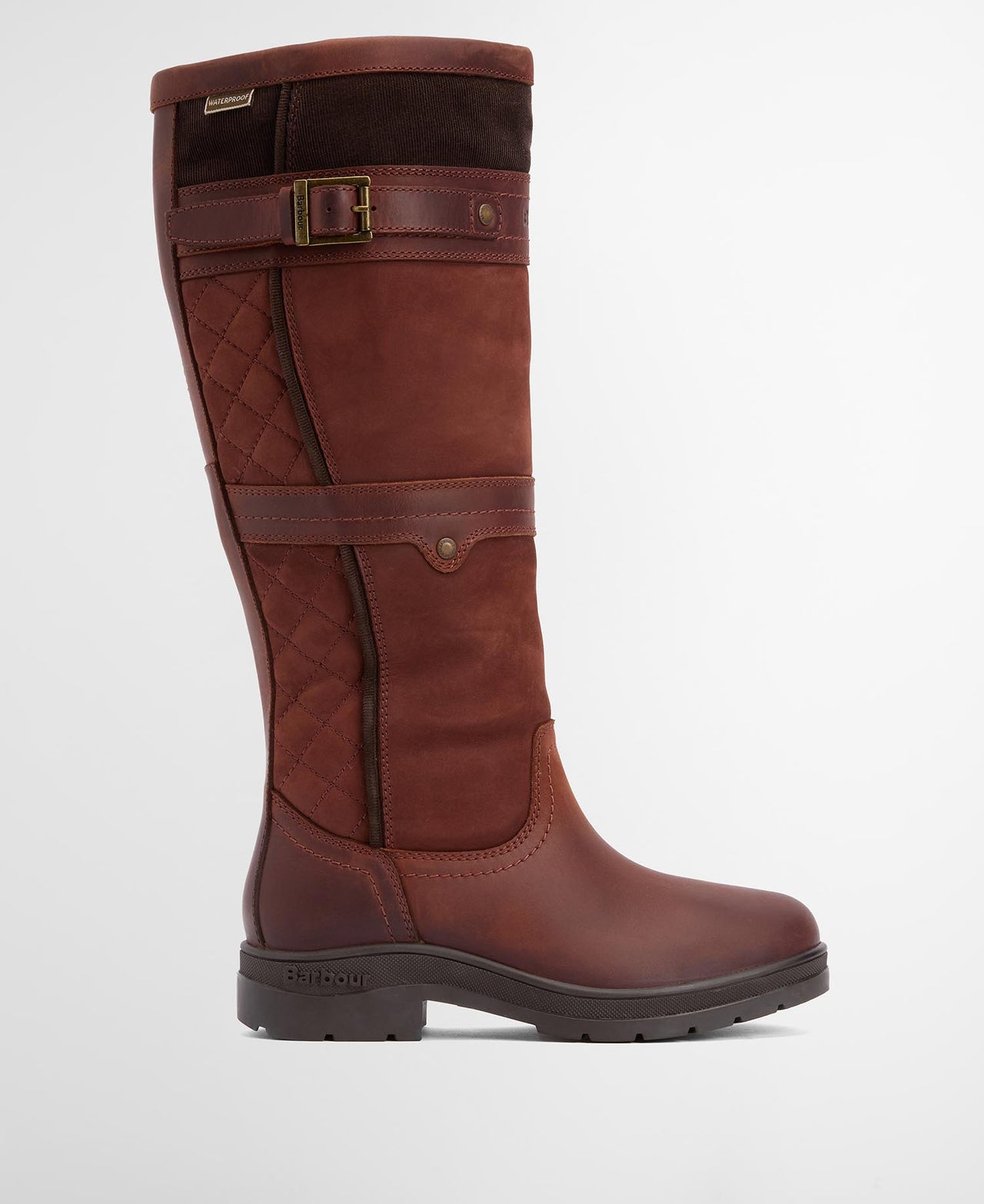 Barbour Beaconsfield Tall Boots - Mahogany/Chocolate Nubuck